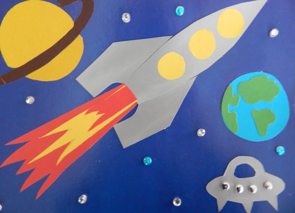 Выставка детского рисунка космос