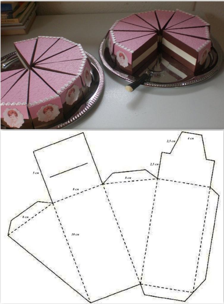 Макет торта из бумаги